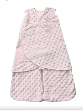 Halo SleepSack Pink Plushy Dot Swaddle